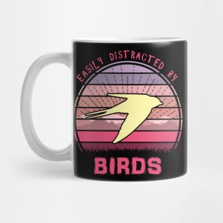 Easily Distracted By Birds Swallow Mug